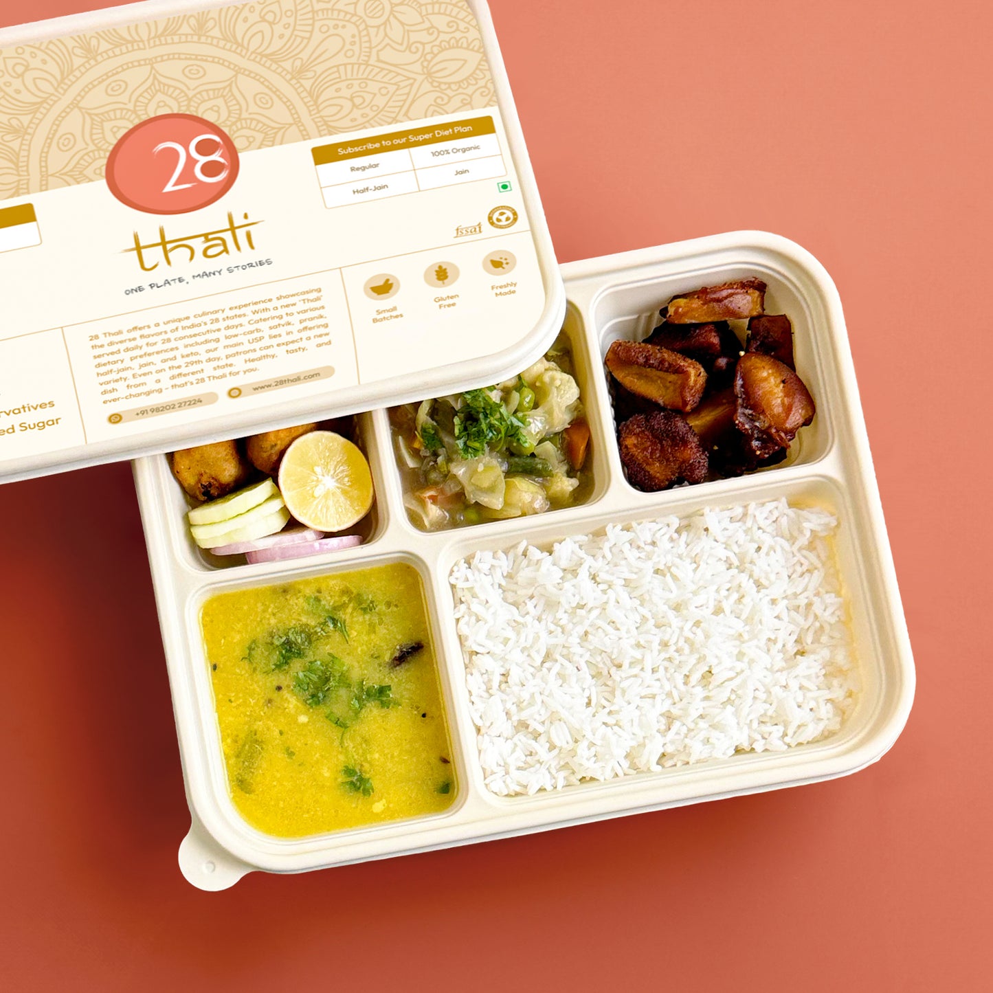 28 Thali Tiffin - Flexi Day Plan